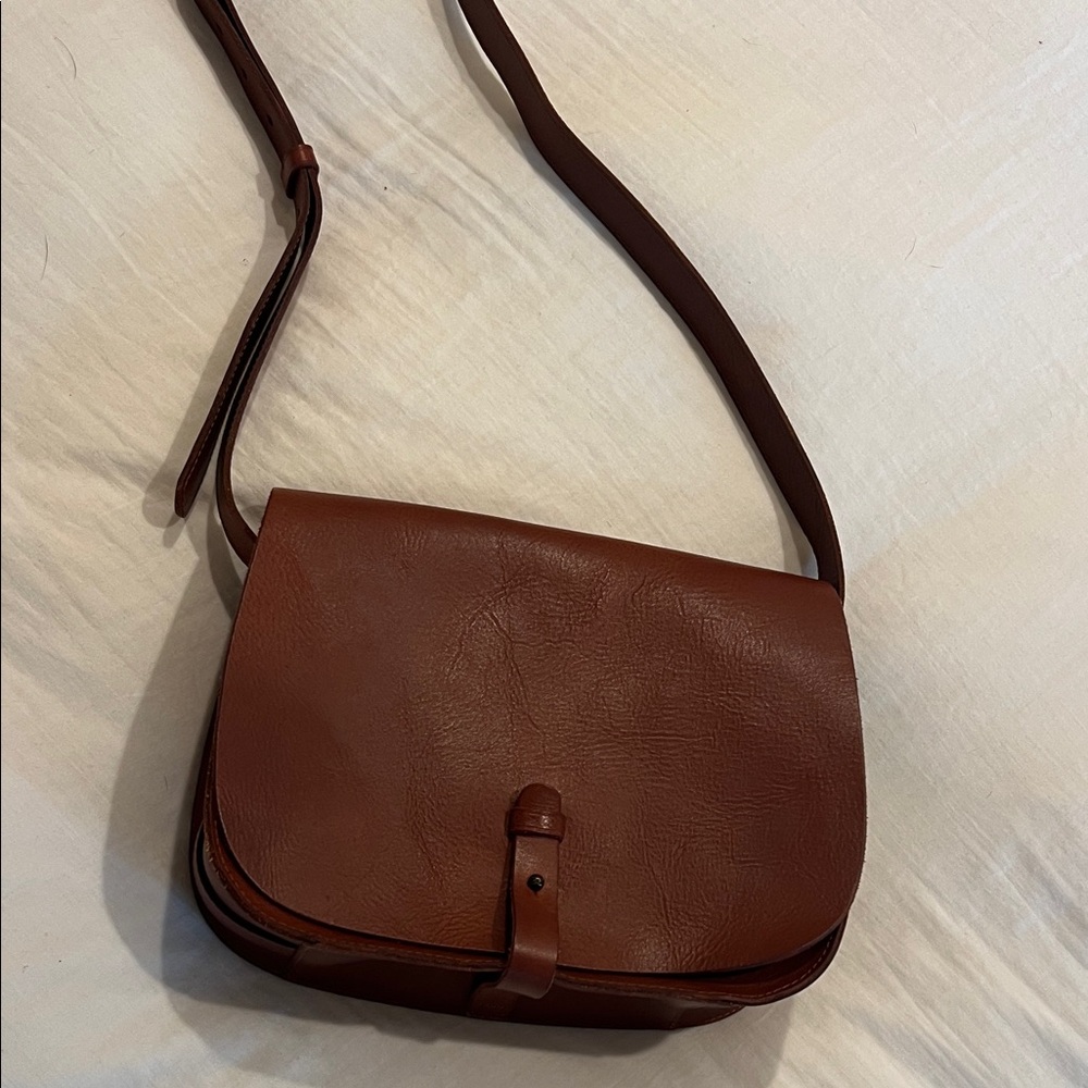 Lucky Brand Rich Brown Leather Crossbody Bag